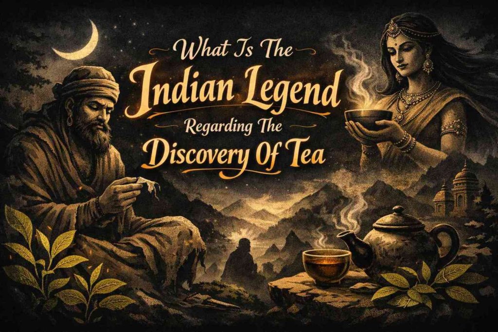 what is the indian legend regarding the discovery of tea